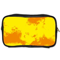 Textureorangejaune Toiletries Bag (one Side) by kcreatif