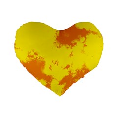 Textureorangejaune Standard 16  Premium Heart Shape Cushions by kcreatif