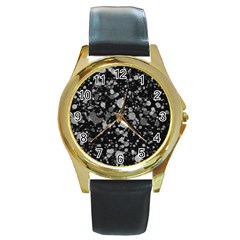 Colorsnb Round Gold Metal Watch by kcreatif