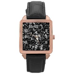 Colorsnb Rose Gold Leather Watch  by kcreatif