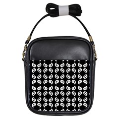 Abstrait Spirale Blanc/noir Girls Sling Bag by kcreatif