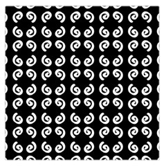 Abstrait Spirale Blanc/noir Large Satin Scarf (square) by kcreatif