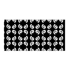 Abstrait Spirale Blanc/noir Satin Wrap by kcreatif