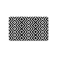 Patternformesgeometriquesnoir5 Magnet (name Card) by kcreatif