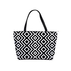 Patternformesgeometriquesnoir5 Classic Shoulder Handbag by kcreatif