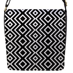 Patternformesgeometriquesnoir5 Flap Closure Messenger Bag (s) by kcreatif