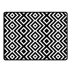 Patternformesgeometriquesnoir5 Double Sided Fleece Blanket (small)  by kcreatif