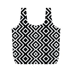 Patternformesgeometriquesnoir5 Full Print Recycle Bag (m) by kcreatif