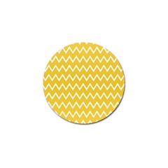 Chevroncolorsblancjaune76 Golf Ball Marker (10 Pack) by kcreatif