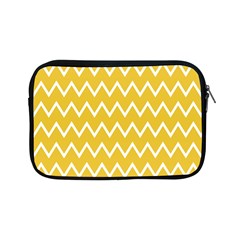 Chevroncolorsblancjaune76 Apple Ipad Mini Zipper Cases by kcreatif