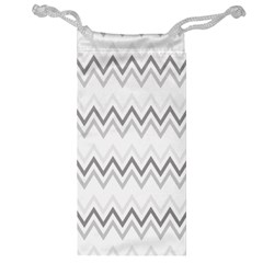 Chevrons Gris/blanc Jewelry Bag by kcreatif