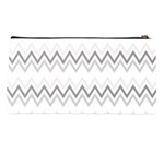 Chevrons Gris/Blanc Pencil Case Back