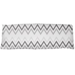 Chevrons Gris/blanc Body Pillow Case (dakimakura) by kcreatif