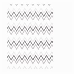 Chevrons Gris/blanc Large Garden Flag (two Sides) by kcreatif