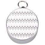 Chevrons Gris/Blanc Silver Compasses Front