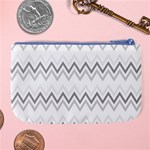 Chevrons Gris/Blanc Large Coin Purse Back