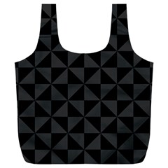 Abstraittrianglesnoir Full Print Recycle Bag (xxl) by kcreatif