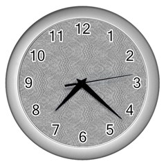 Denimeffetcolorgris65 Wall Clock (silver) by kcreatif