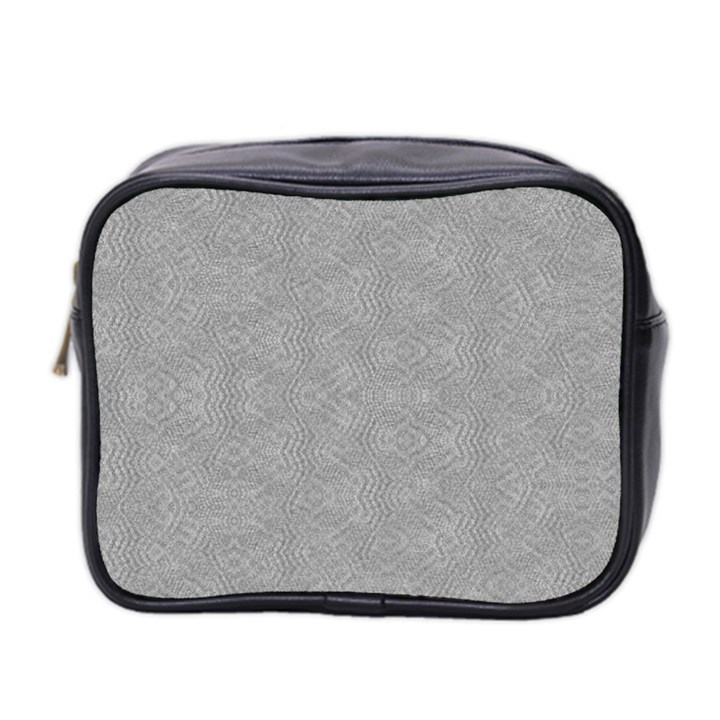 Denimeffetcolorgris65 Mini Toiletries Bag (Two Sides)