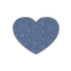 Denimeffetcolorbleu65 Heart Coaster (4 Pack)  by kcreatif