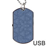 Denimeffetcolorbleu65 Dog Tag USB Flash (Two Sides) Front