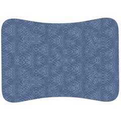 Denimeffetcolorbleu65 Velour Seat Head Rest Cushion by kcreatif