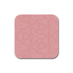 Denimeffetcolorroseclair165 Rubber Square Coaster (4 Pack)  by kcreatif