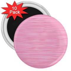 Pink Knitted Pattern 3  Magnets (10 Pack)  by goljakoff