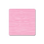 Pink knitted pattern Square Magnet Front