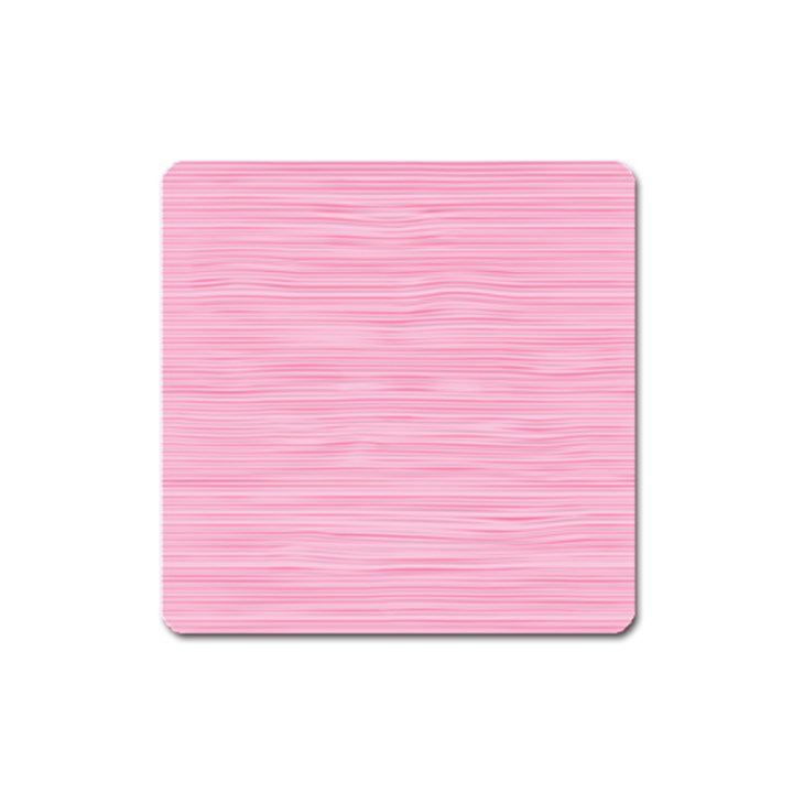 Pink knitted pattern Square Magnet