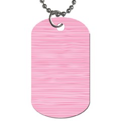 Pink Knitted Pattern Dog Tag (one Side) by goljakoff