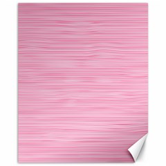 Pink Knitted Pattern Canvas 11  X 14  by goljakoff