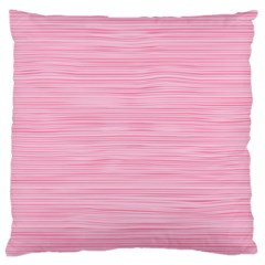 Pink Knitted Pattern Large Cushion Case (two Sides) by goljakoff