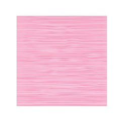 Pink Knitted Pattern Small Satin Scarf (square) by goljakoff