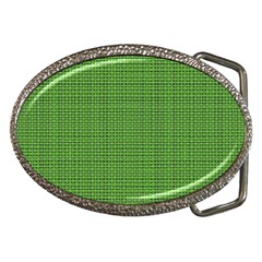 Green Knitted Pattern Belt Buckles by goljakoff