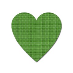 Green Knitted Pattern Heart Magnet by goljakoff