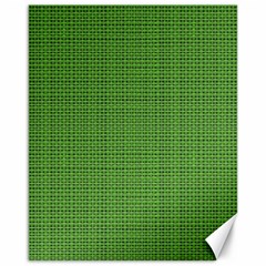 Green Knitted Pattern Canvas 16  X 20  by goljakoff