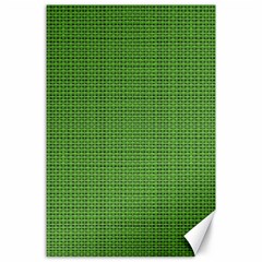 Green Knitted Pattern Canvas 24  X 36  by goljakoff