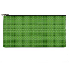 Green Knitted Pattern Pencil Case by goljakoff