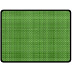 Green knitted pattern Fleece Blanket (Large)  80 x60  Blanket Front