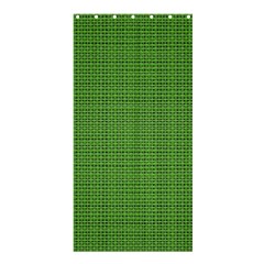 Green Knitted Pattern Shower Curtain 36  X 72  (stall)  by goljakoff