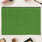 Green knitted pattern Cosmetic Bag (XXXL) Front