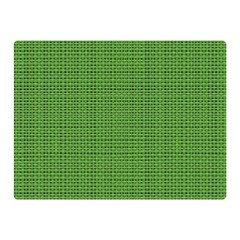 Green Knitted Pattern Double Sided Flano Blanket (mini)  by goljakoff