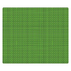 Green Knitted Pattern Double Sided Flano Blanket (small)  by goljakoff