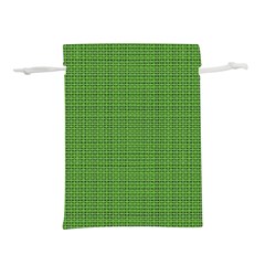 Green Knitted Pattern Lightweight Drawstring Pouch (s) by goljakoff