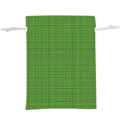 Green Knitted Pattern  Lightweight Drawstring Pouch (xl) by goljakoff