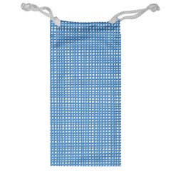 Blue knitted pattern Jewelry Bag