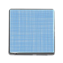 Blue knitted pattern Memory Card Reader (Square 5 Slot)