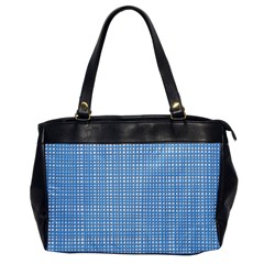 Blue knitted pattern Oversize Office Handbag