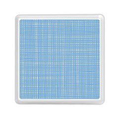 Blue Knitted Pattern Memory Card Reader (square) by goljakoff